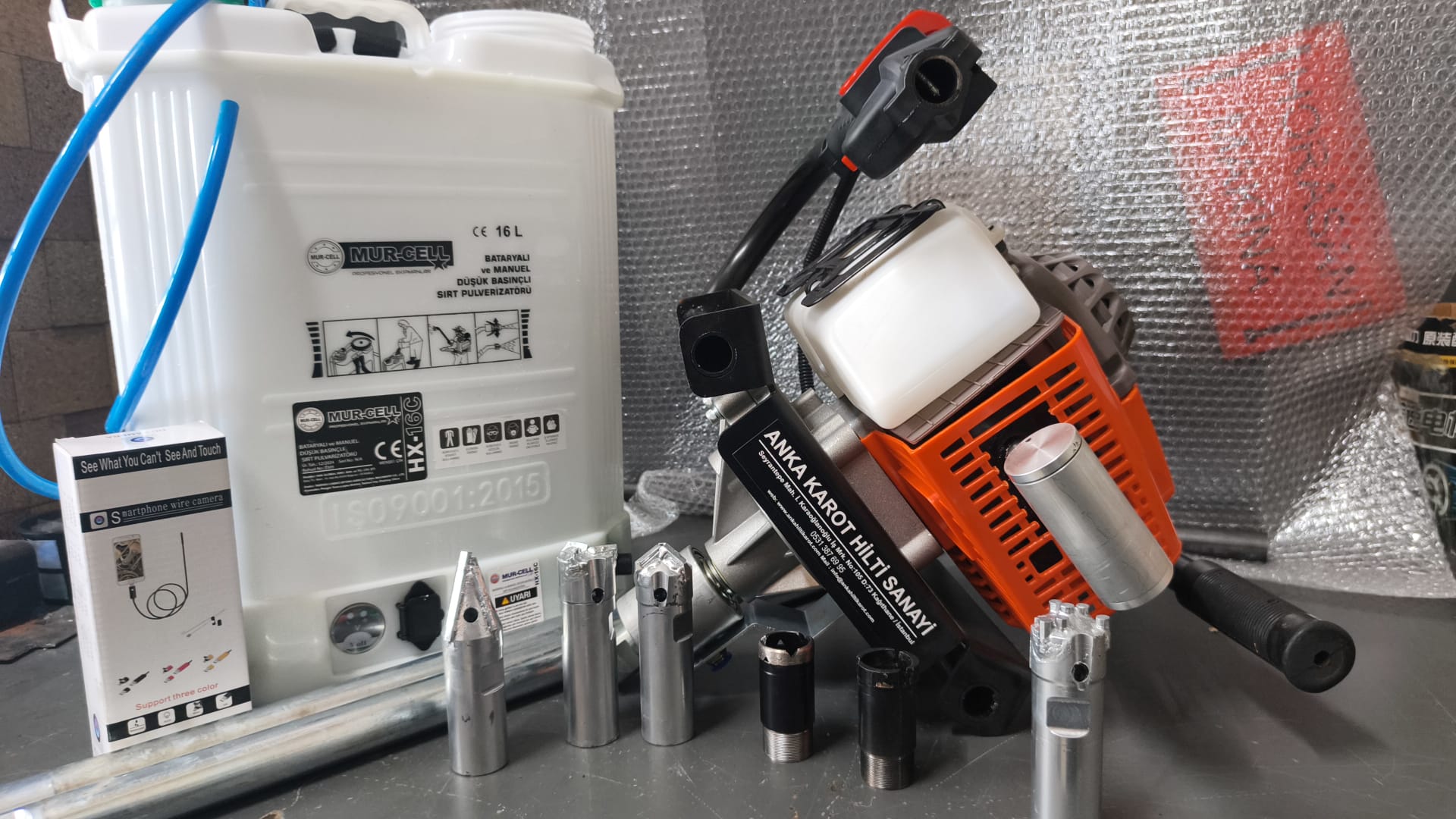 5,5 Redüktörlü El Karot Makinesi - Karot Burada